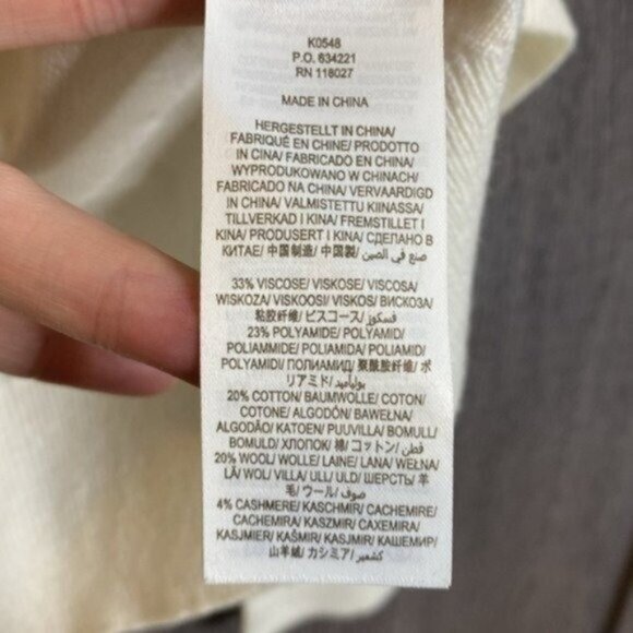 NWT Boden Square Neck Sweater in Cream - Picture 7 of 8